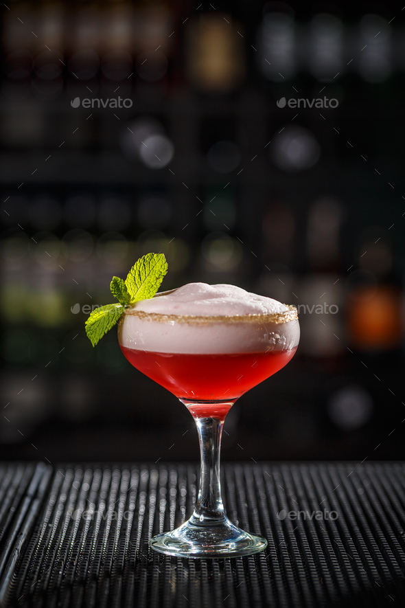 Cocktail with egg foam Stock Photo by grafvision PhotoDune